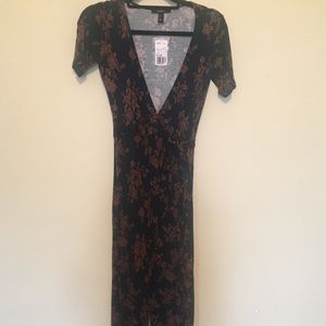 Forever 21 Floral Maxi Wrap Dress. Never Worn.